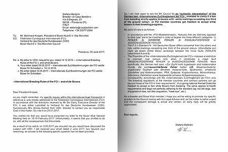 Lettera al Boxer-Klub München