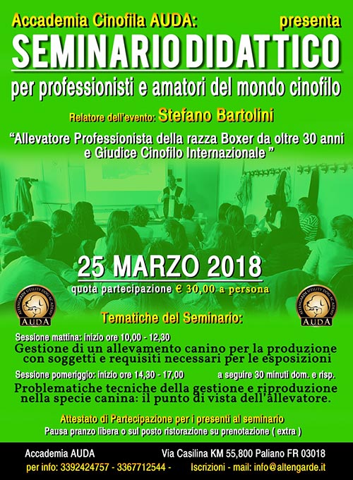 Stefano Bartolini relatore ad un seminario didattico