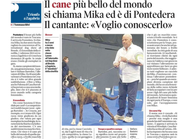 Il Tirreno, 1 Maggio 2024