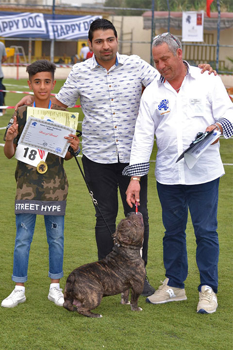 Stefano Bartolini giudice al Dog Show del Bahrain 2018